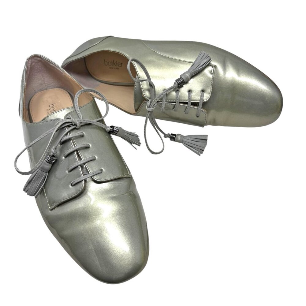 Botkier Caia Pearlized Gray Leather‎ Oxfords